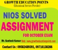 nios class 12 solved assignment 2021-22 For October Exam